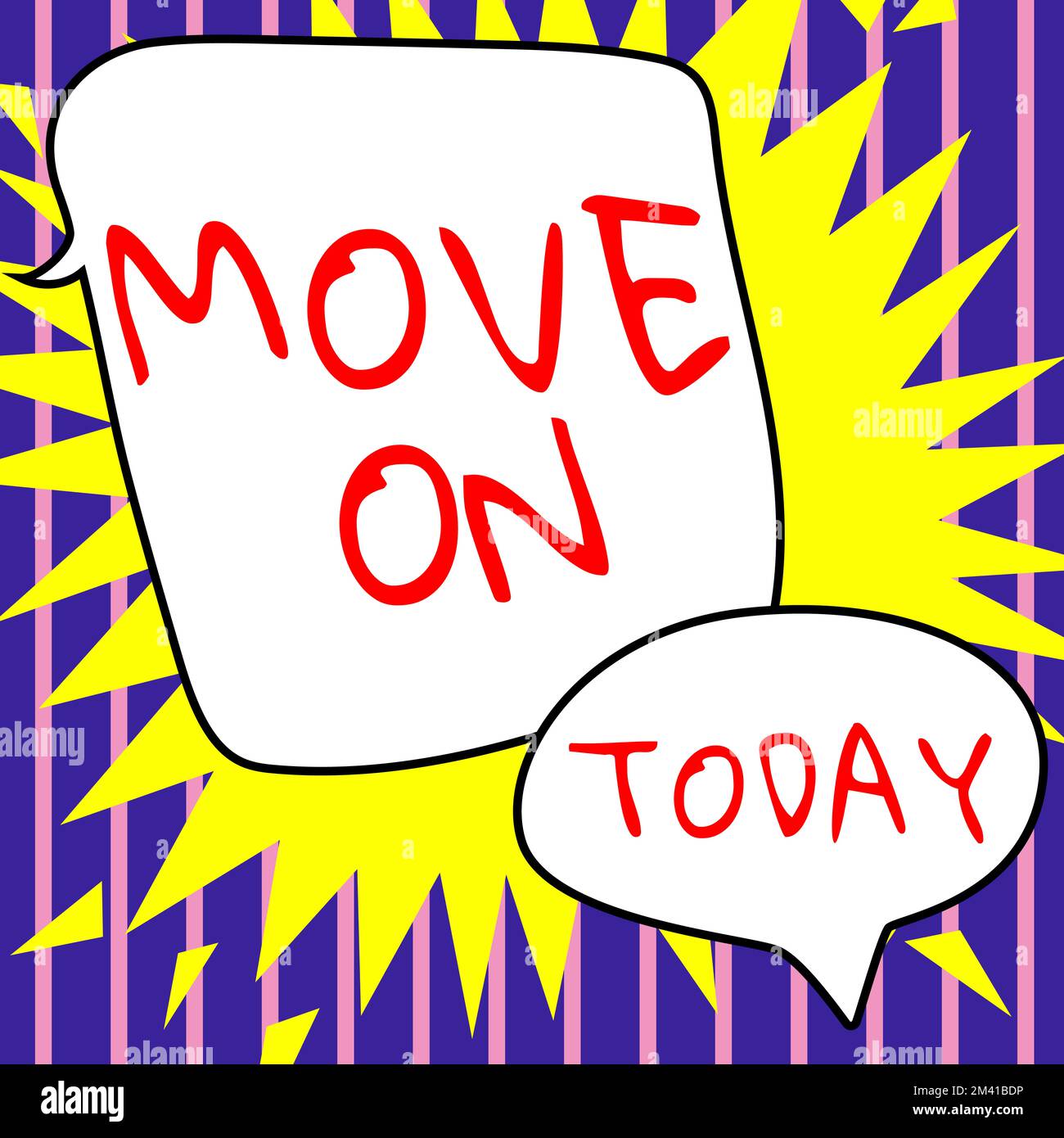 Conceptual caption Move On. Business idea to leave the place where you