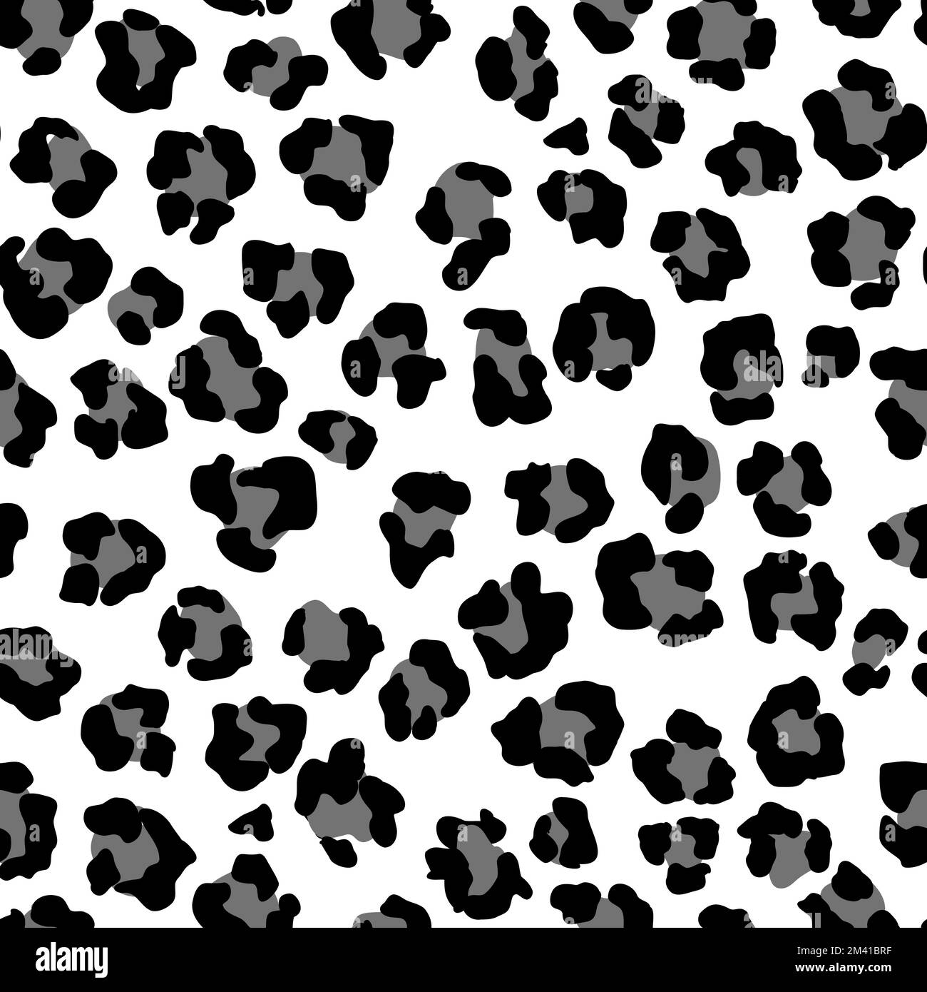 Leopard seamless pattern. Wild animal print. Vector african camouflage