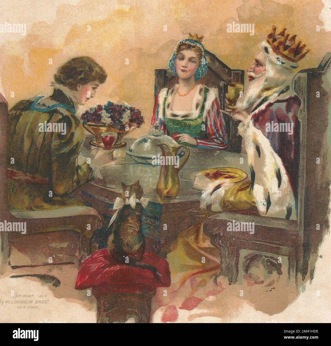 Color Artwork from expensive 1902 Children's Book Stock Photo - Alamy