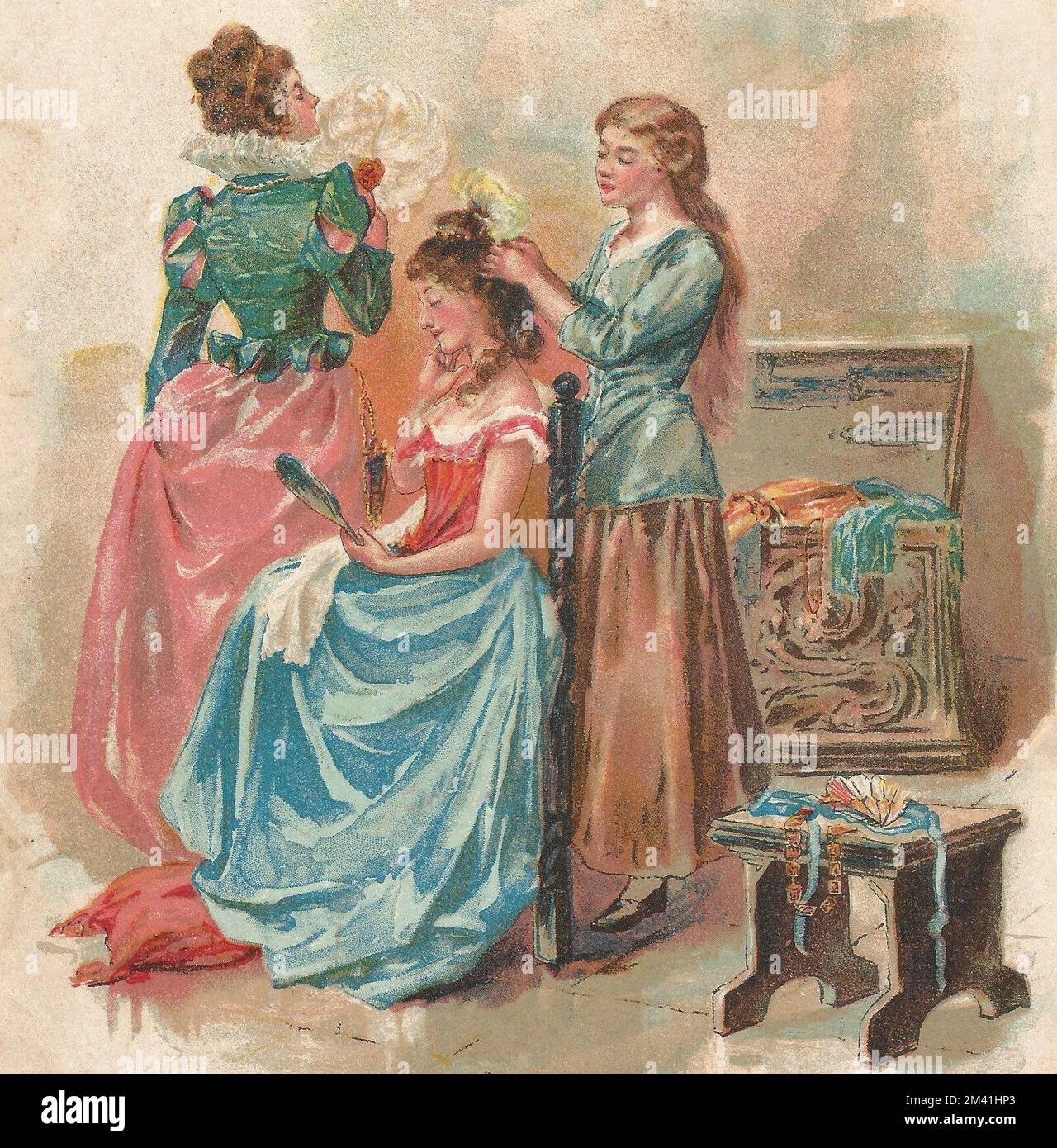 Color Artwork from expensive 1902 Children's Book Stock Photo - Alamy