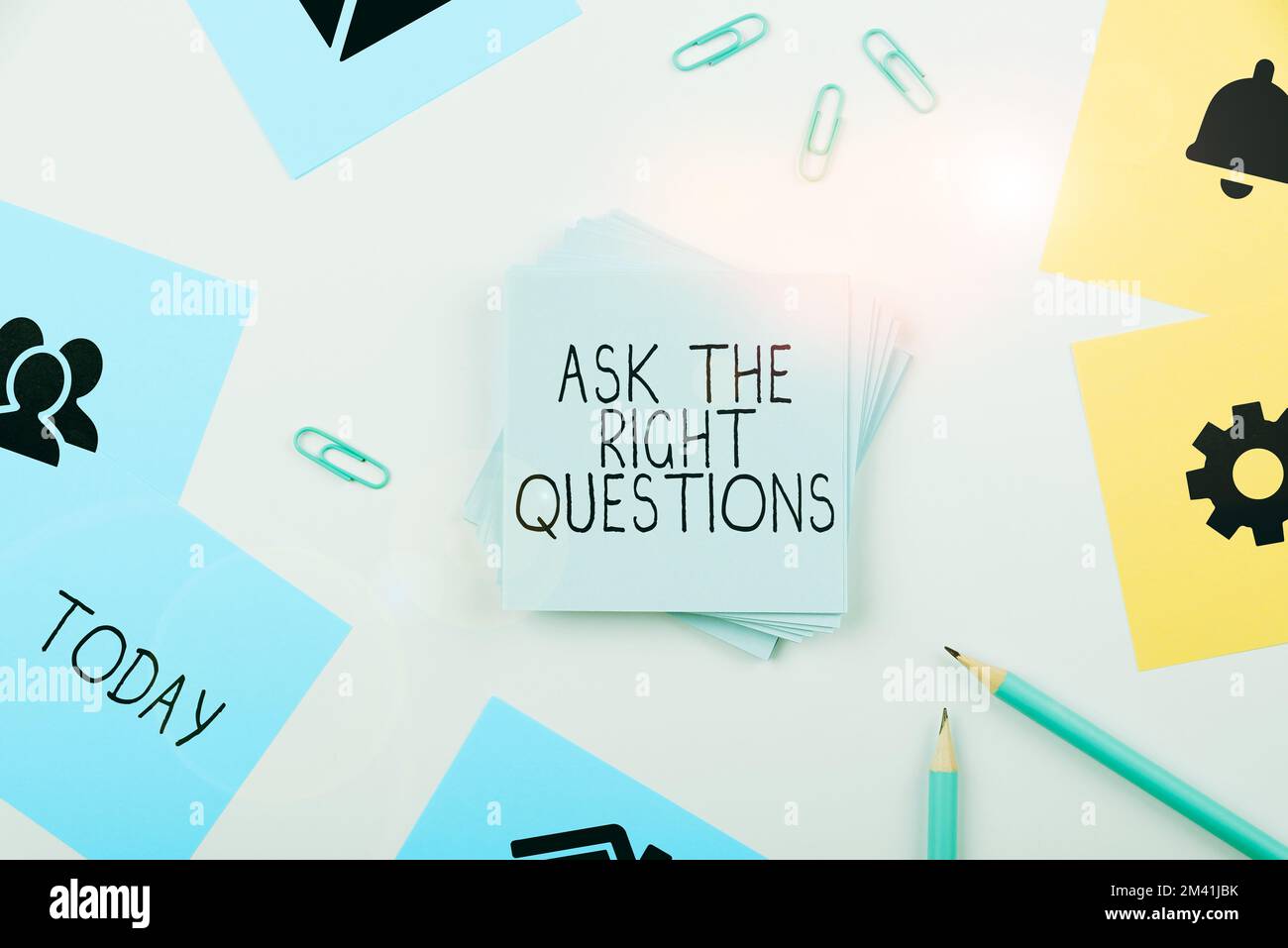 Inspiration showing sign Ask The Right Questions. Business approach ...