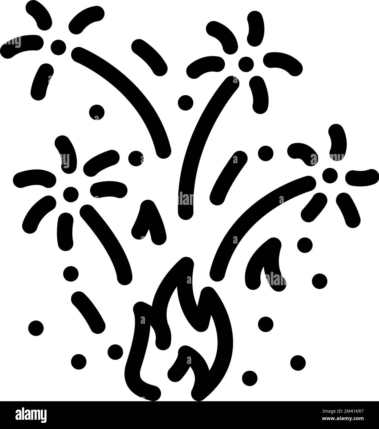 sparkle fire line icon vector illustration Stock Vector Image & Art - Alamy