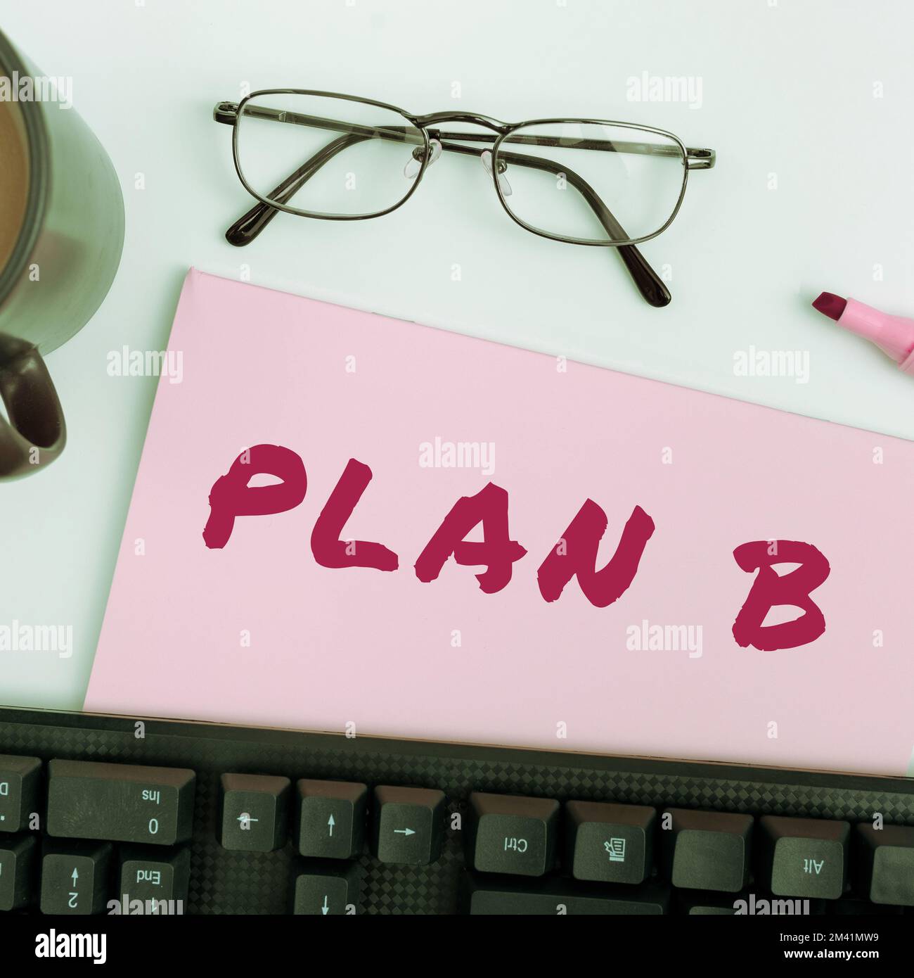 Hand writing sign Plan B. Concept ones Backup plan or strategy