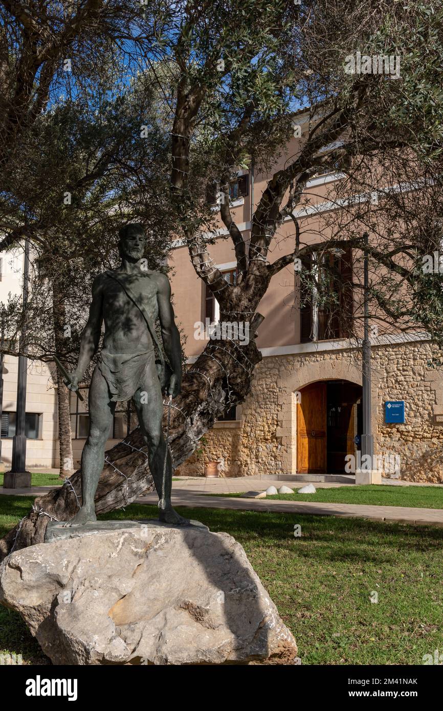 Palma de Mallorca, Spain; december 15 2022: Main facade of the Rectorate, Son Lledo, of the University of the Balearic Islands, Uib, on a sunny mornin Stock Photo