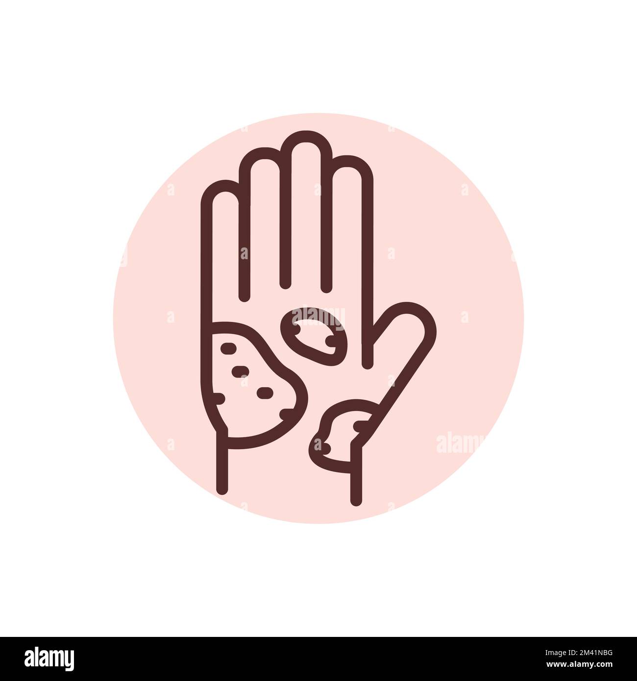 Skin eczema Stock Vector Images Alamy