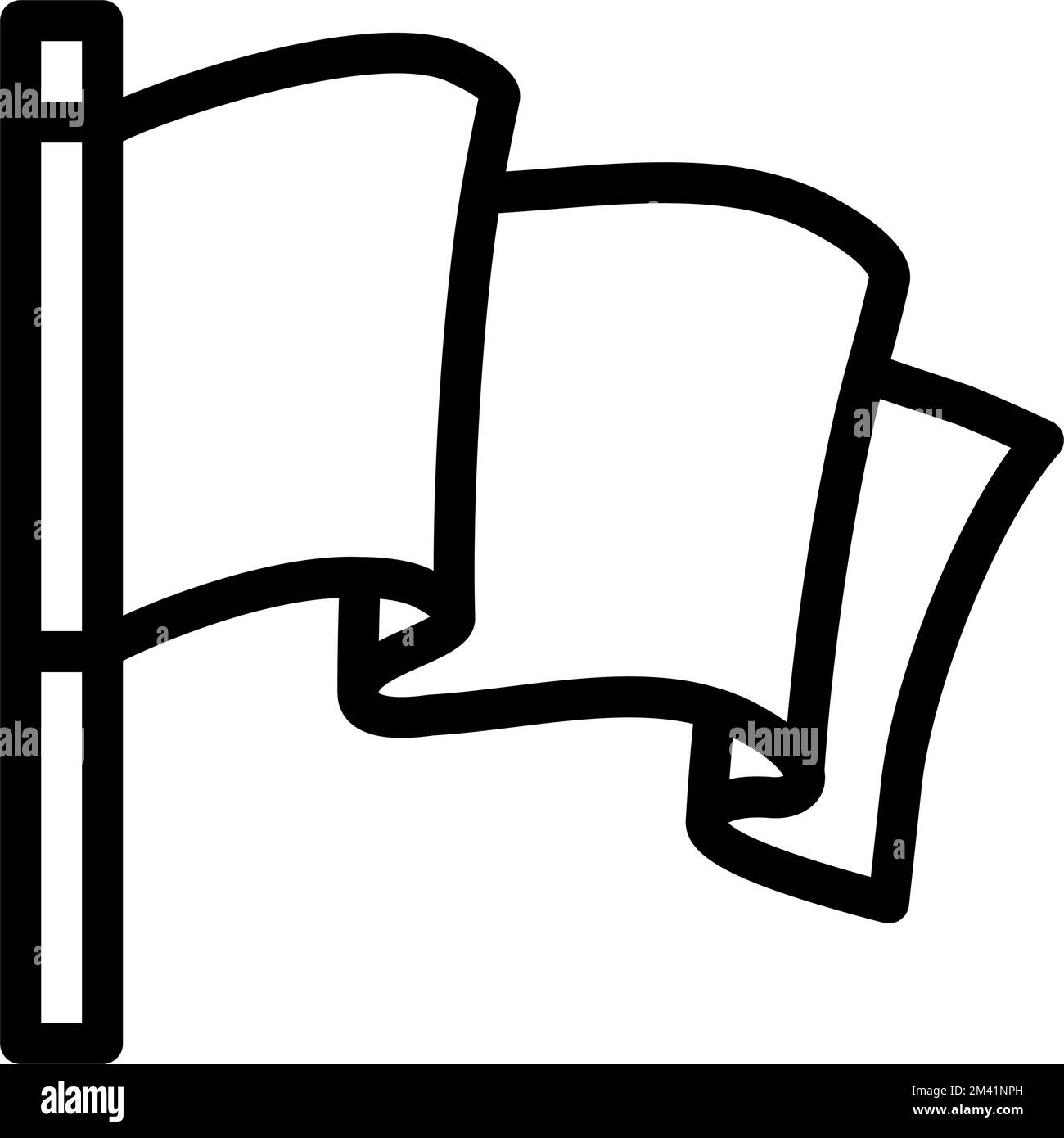 red flag line icon vector illustration Stock Vector Image & Art Alamy