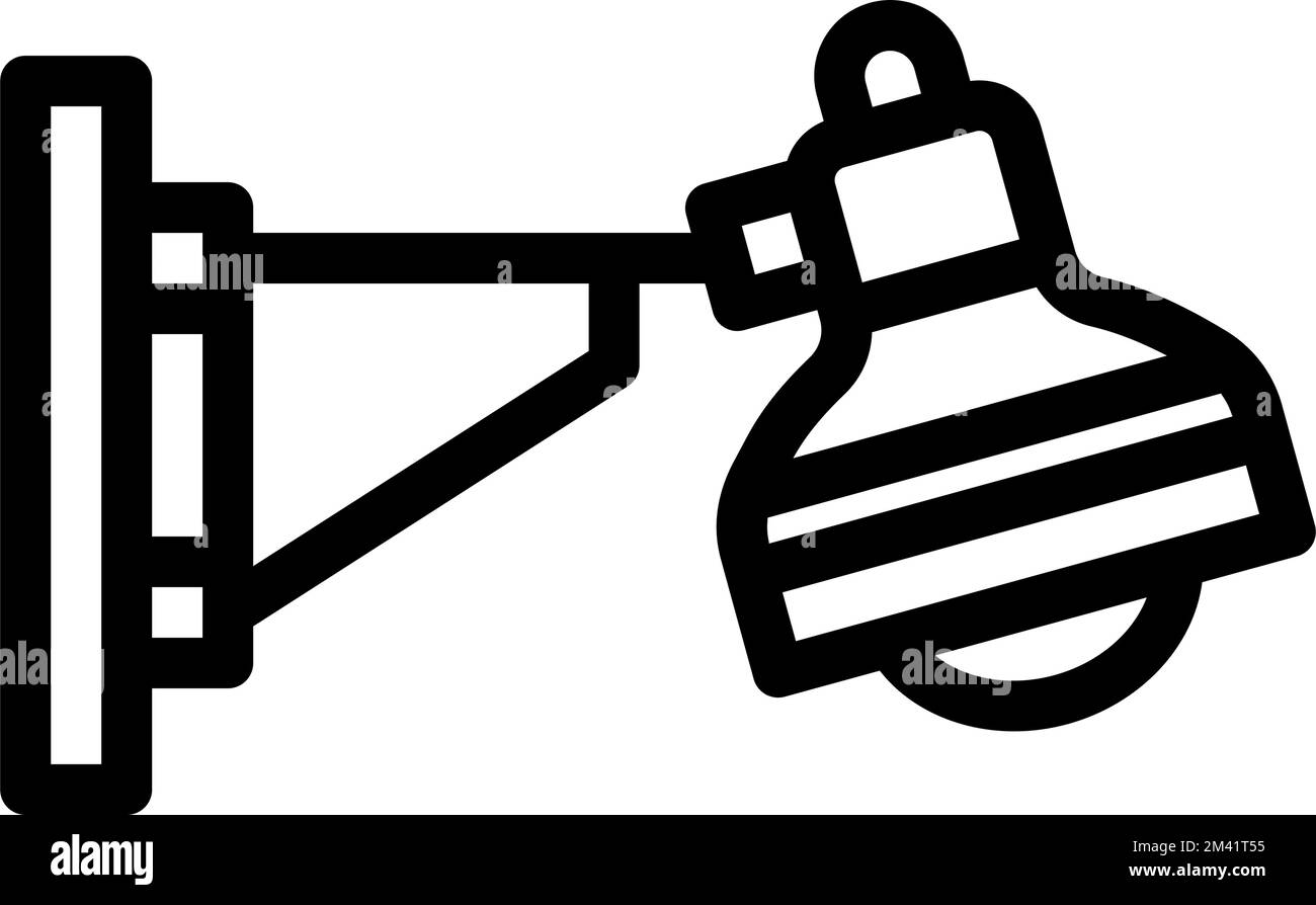 wall lamp ceiling line icon vector illustration Stock Vector Image ...