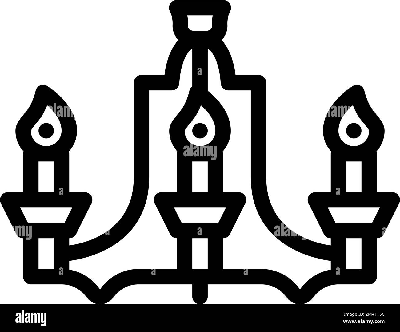 vintage lamp ceiling line icon vector illustration Stock Vector Image ...