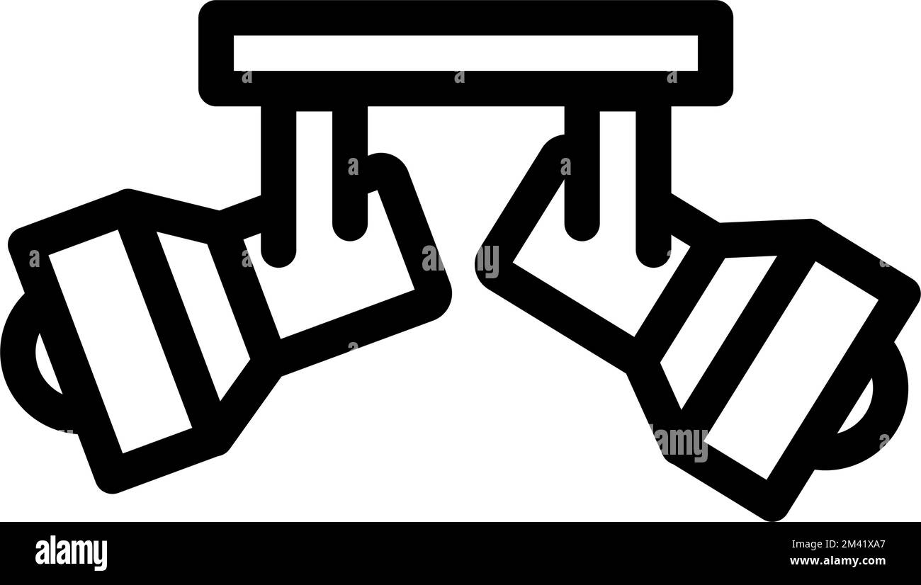 interior lamp ceiling line icon vector illustration Stock Vector Image ...
