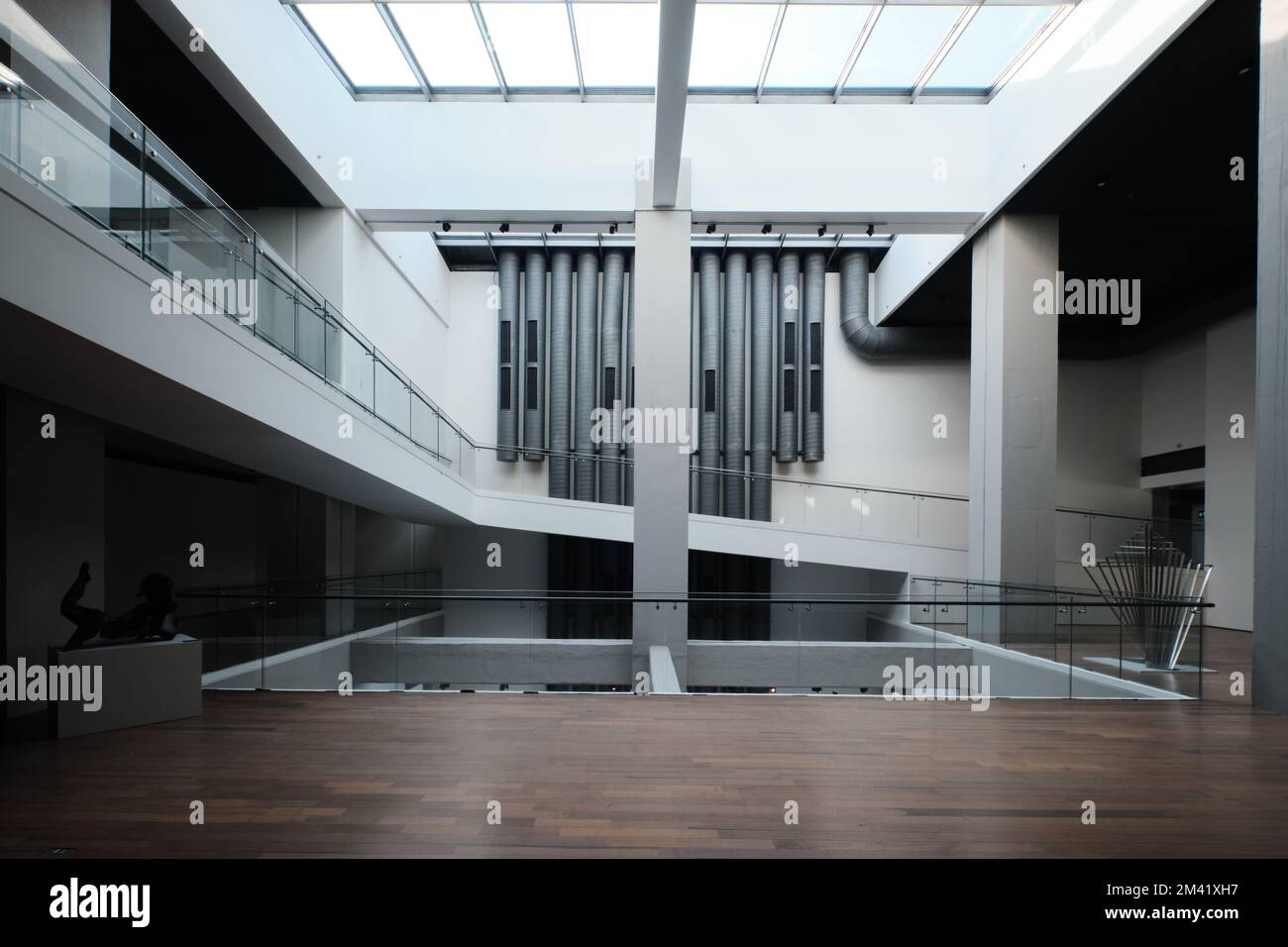 Istanbul, Turkey December 17 2022 Atrium and art exhibition hall