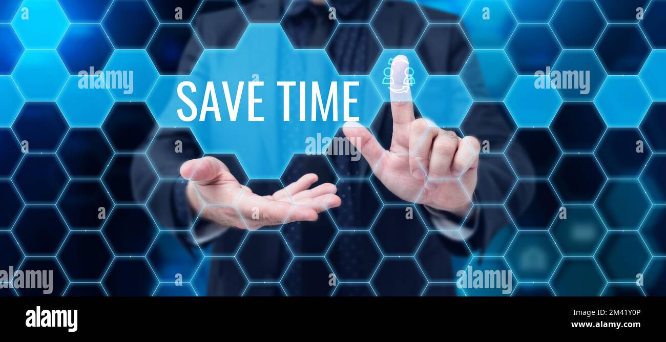 Less Time Needed Writing displaying text Save Time. Concept meaning to do something more ...