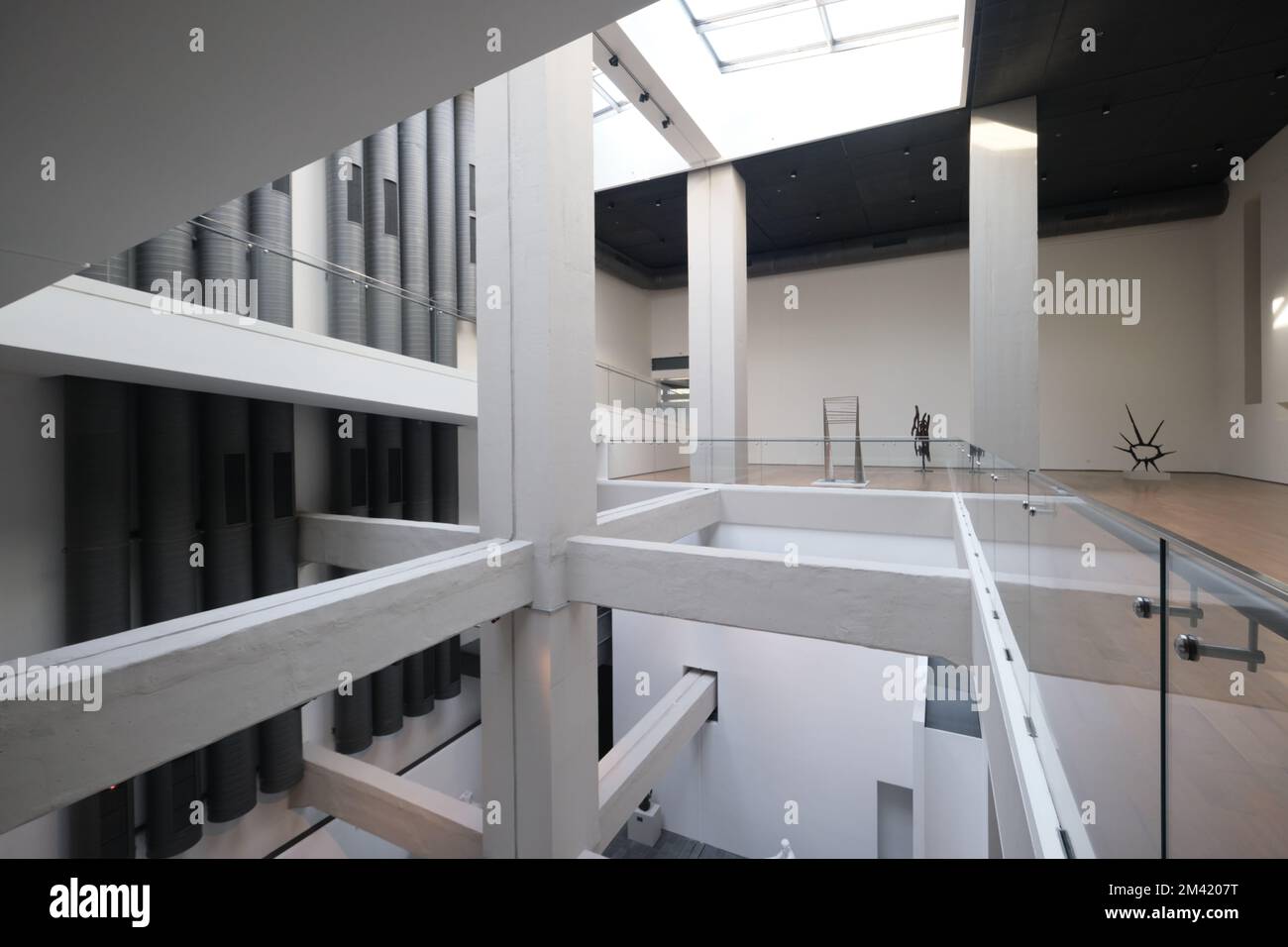 Istanbul, Turkey December 17 2022 Atrium and art exhibition hall