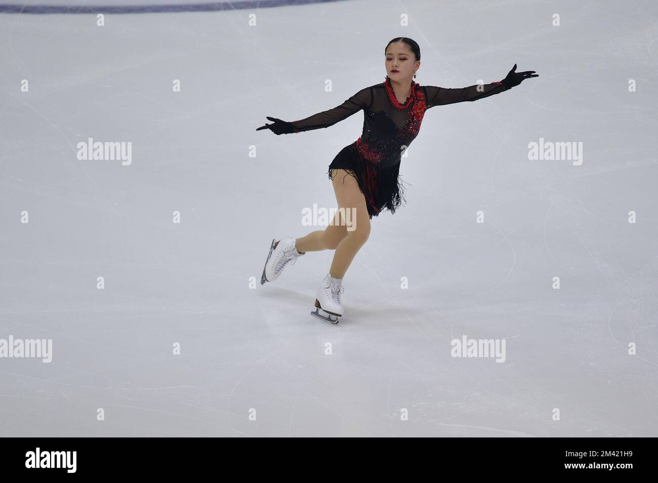 Rinka Watanabe during the ISU Grand Prix of Figure Skating Final 2022