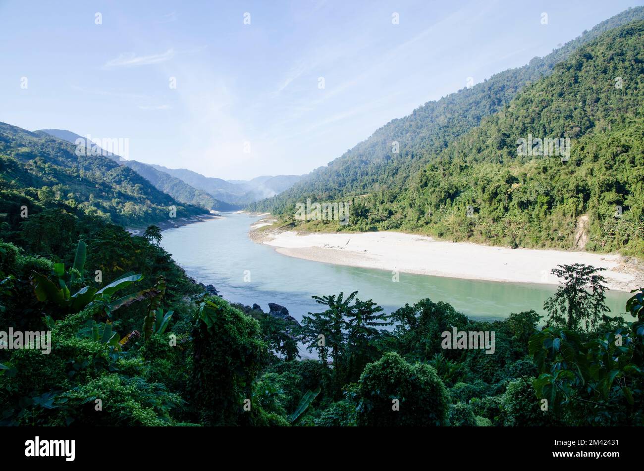 The mighty river Siang in the hills of Arunachal Pradesh Stock Photo Alamy