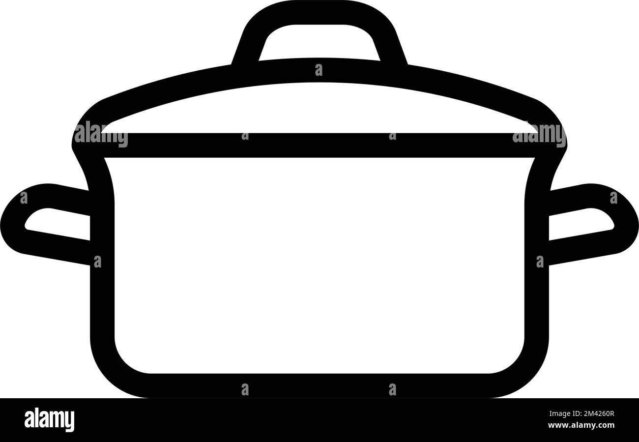 food pot cooking line icon vector illustration Stock Vector Image & Art ...