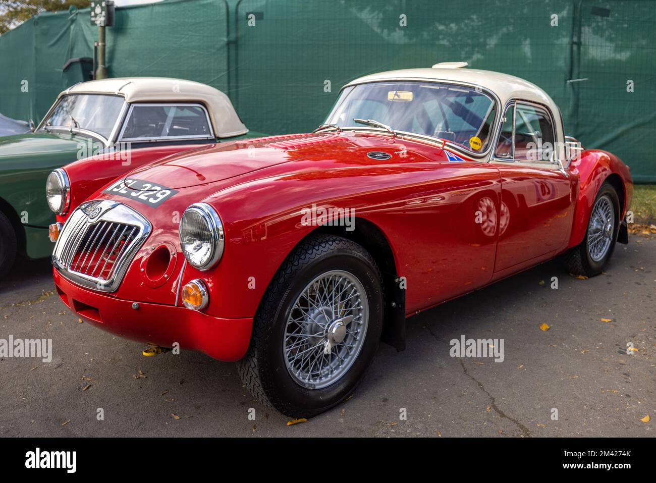 1960 MG Mk1 Coupe ‘WSL 329’ on display at the October Scramble held at the Bicester Heritage Centre on the 9th October 2022. Stock Photo