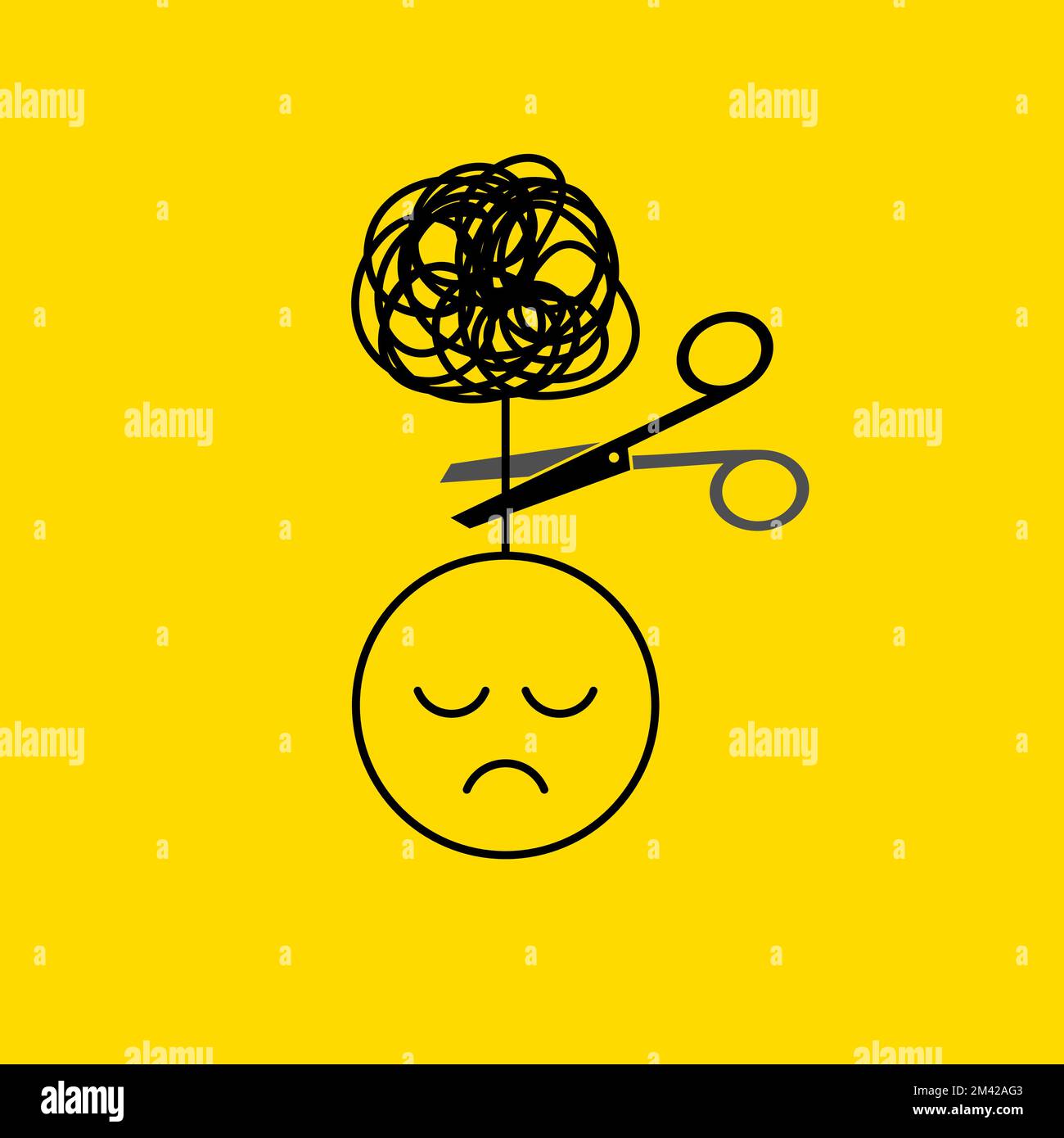 Therapy, psychotherapy help concept Stock Vector