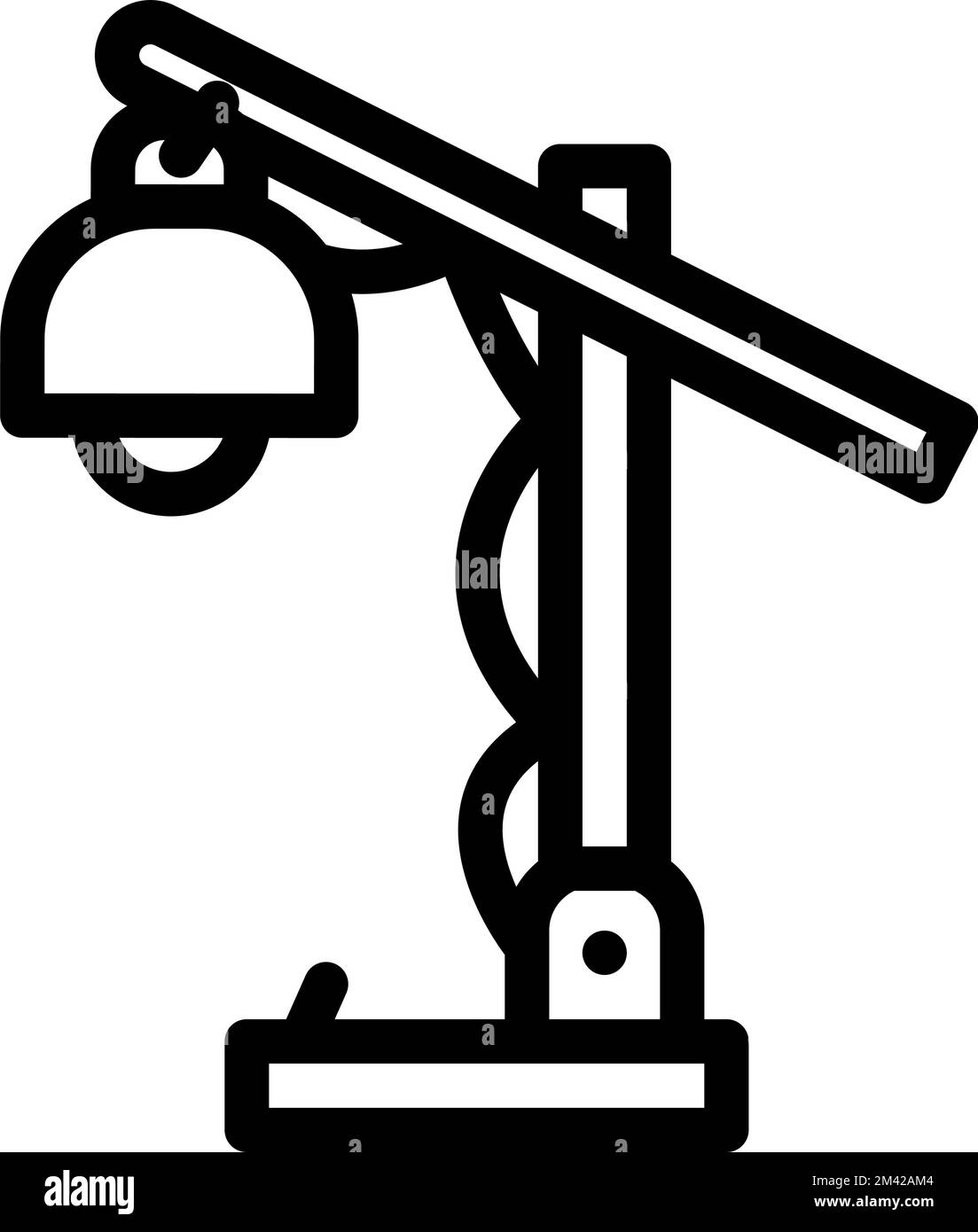decoration table lamp line icon vector illustration Stock Vector Image ...