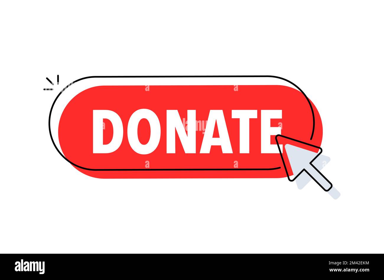 Please Donate and Give Green Sign Set Stock Vector Image & Art - Alamy