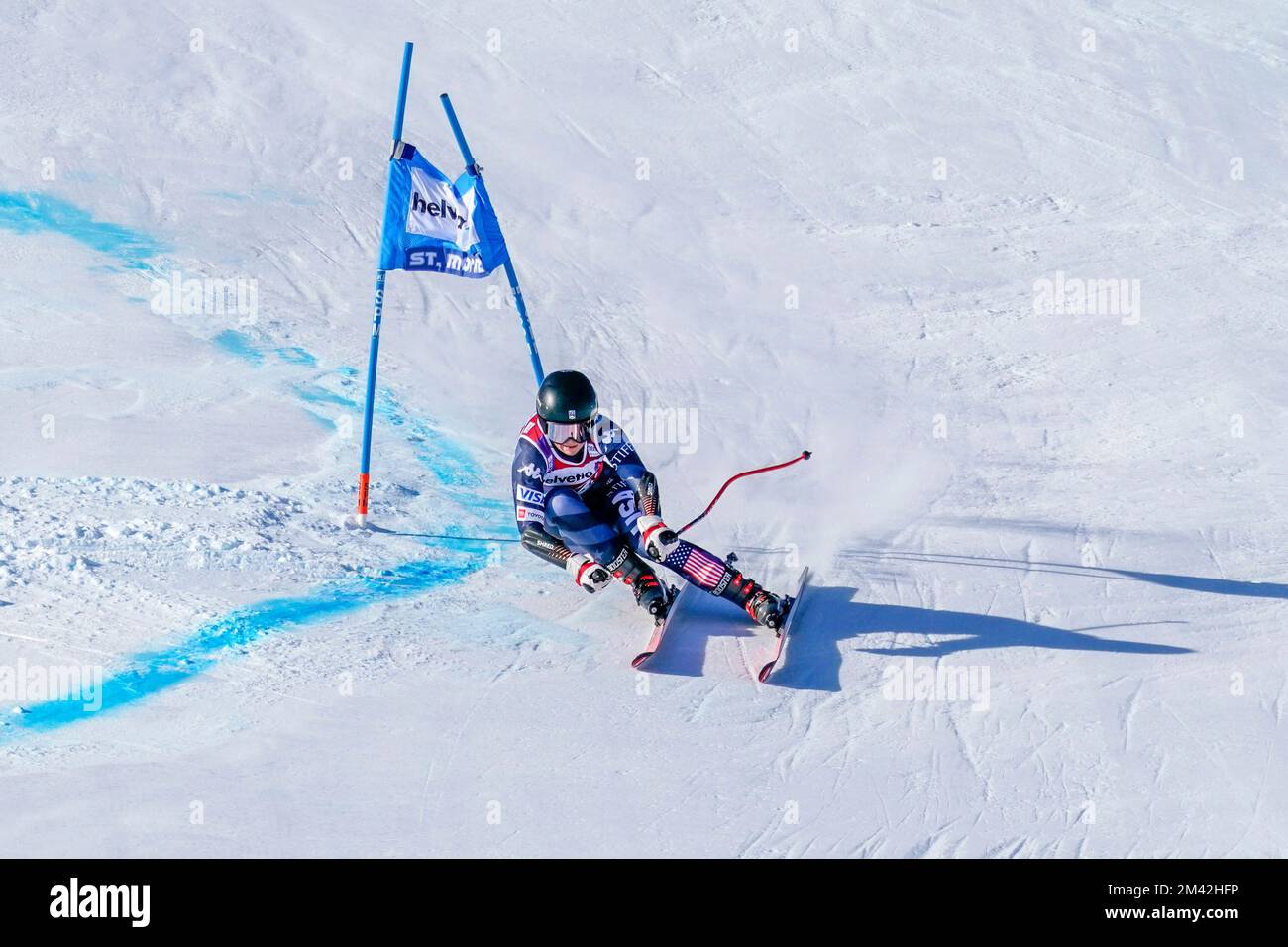 ST MORITZ, SWITZERLAND - DECEMBER 18: Lauren Macuga of USA in action