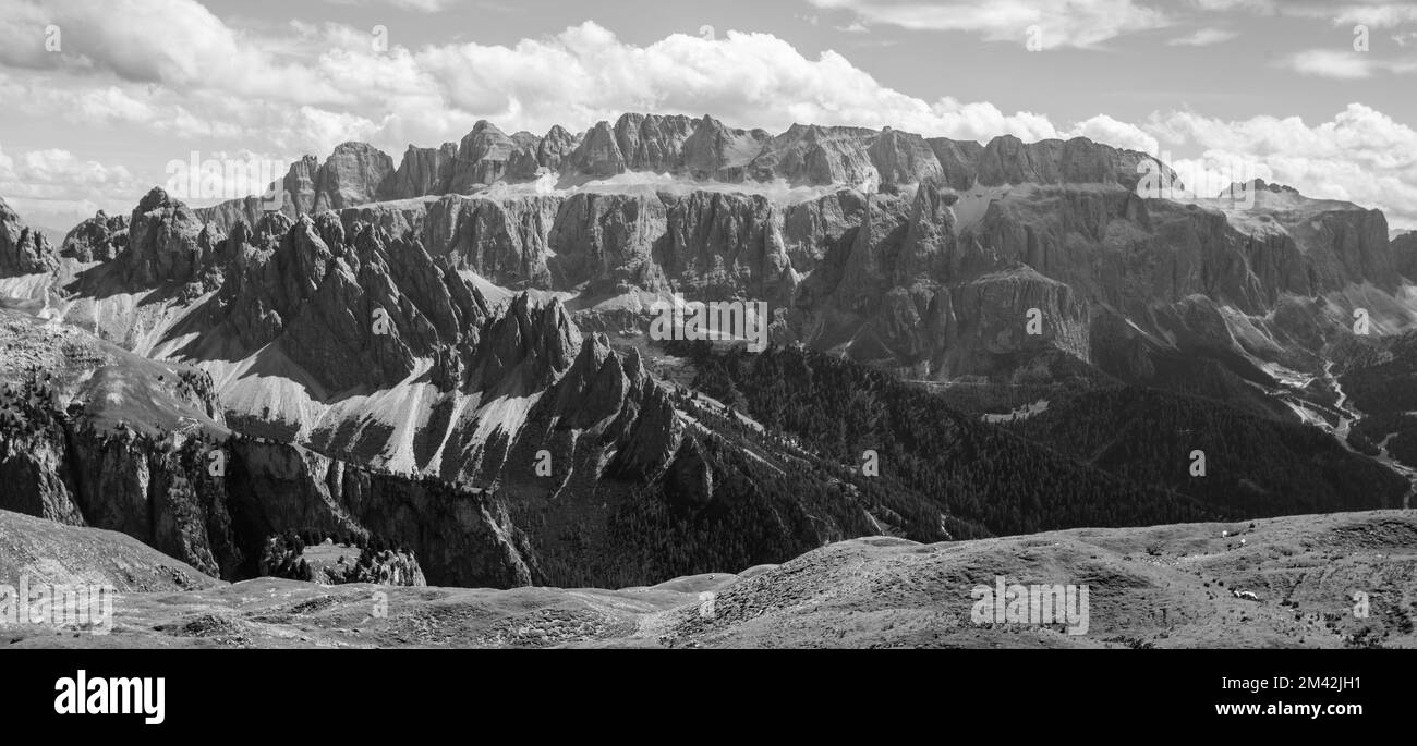 Geology of the dolomites Black and White Stock Photos & Images - Alamy