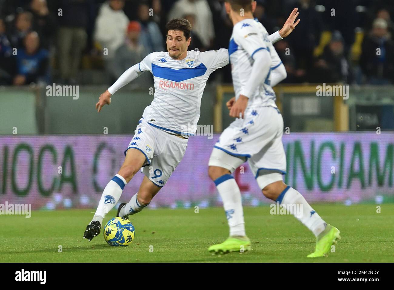 Stefano  Moreo (Brescia)  during  AC Pisa vs Brescia Calcio, Italian soccer Serie B match in Pisa, Italy, December 17 2022 Stock Photo