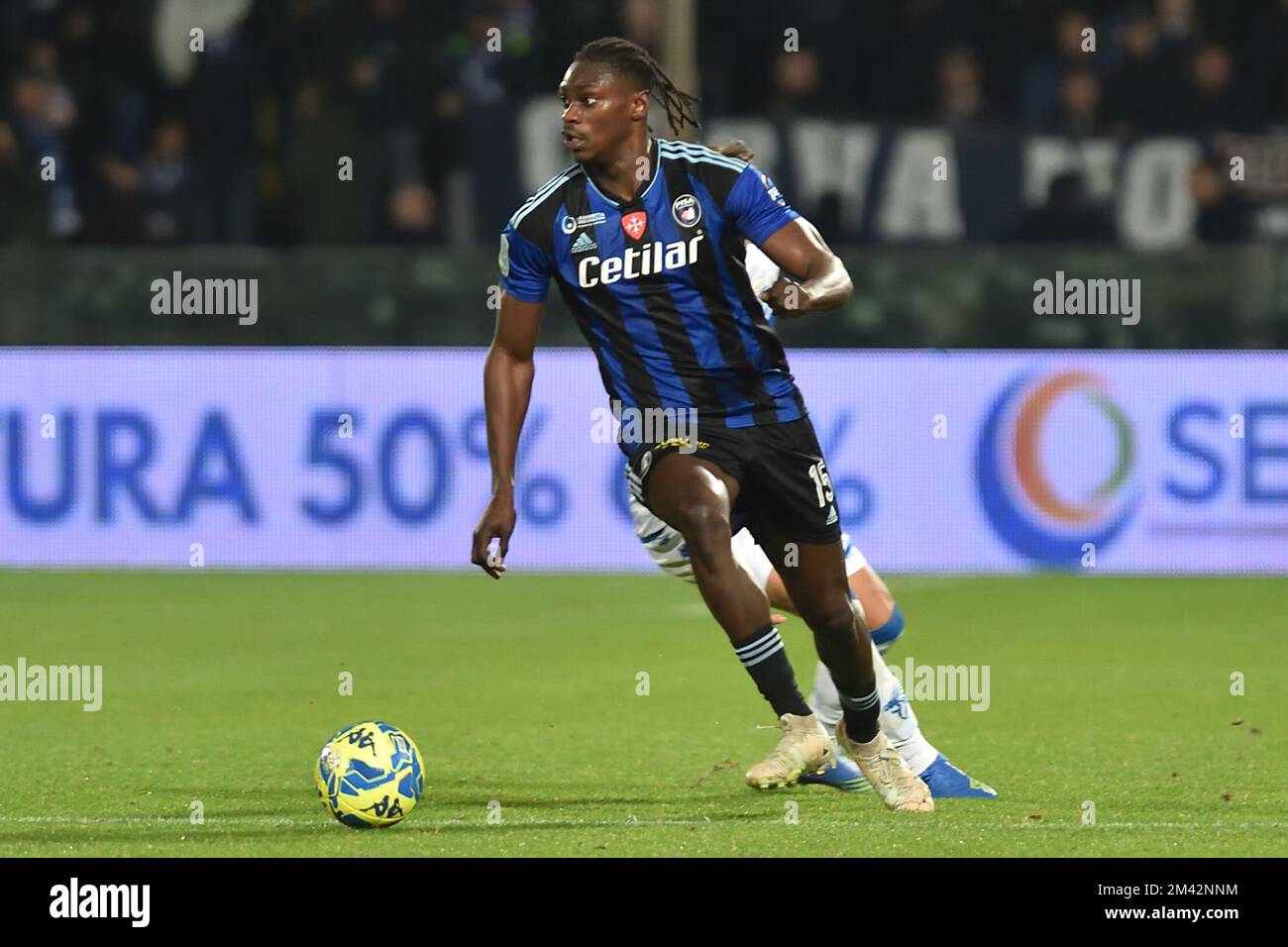 Idrissa Toure' (Pisa)  during  AC Pisa vs Brescia Calcio, Italian soccer Serie B match in Pisa, Italy, December 17 2022 Stock Photo