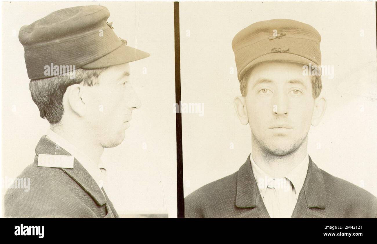 Photograph of Durley King.  Bureau of Prisons, Inmate case files. Stock Photo