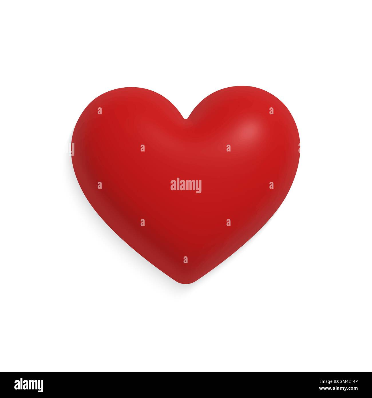 Vector illustration with isolated valentine red heart Stock Vector ...
