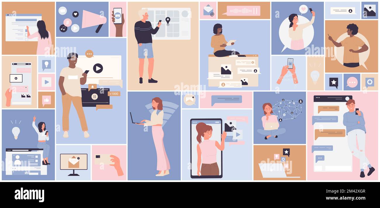 Cartoon email marketing service, video and information search, gps