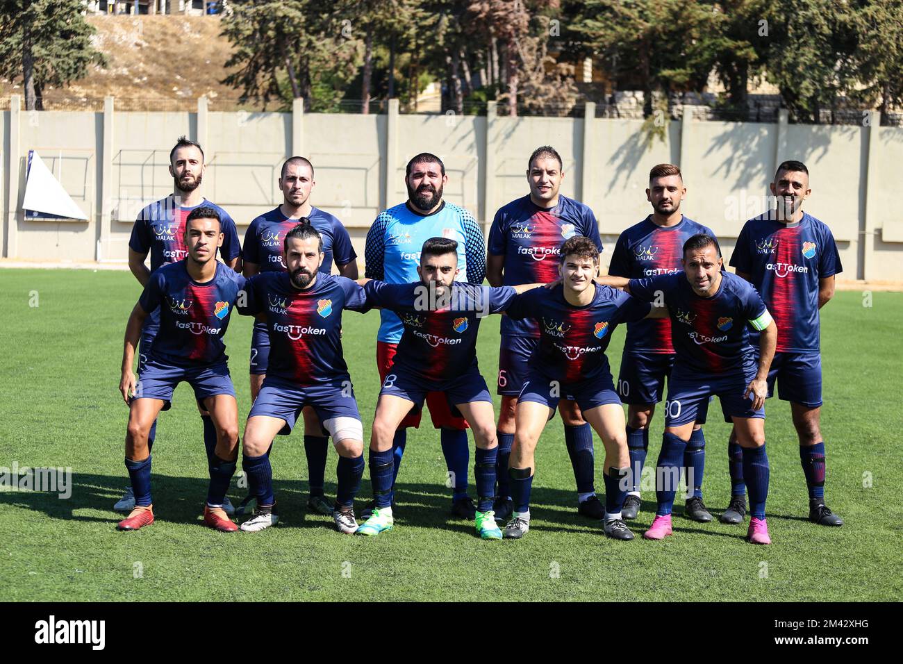 The Bourj Hammoud Football team having a group picture Stock