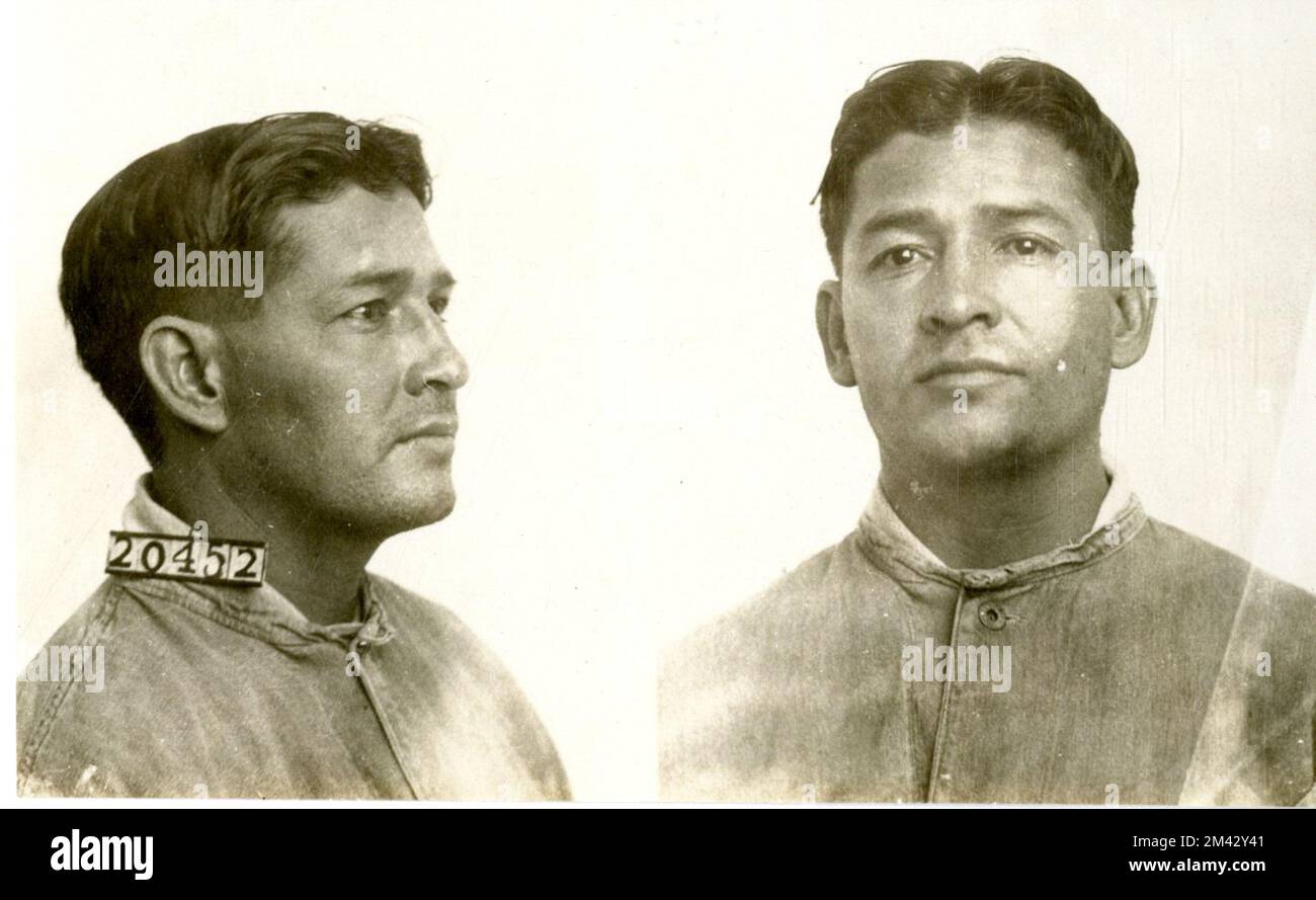 Photograph of Rafael Mandez.  Bureau of Prisons, Inmate case files. Stock Photo