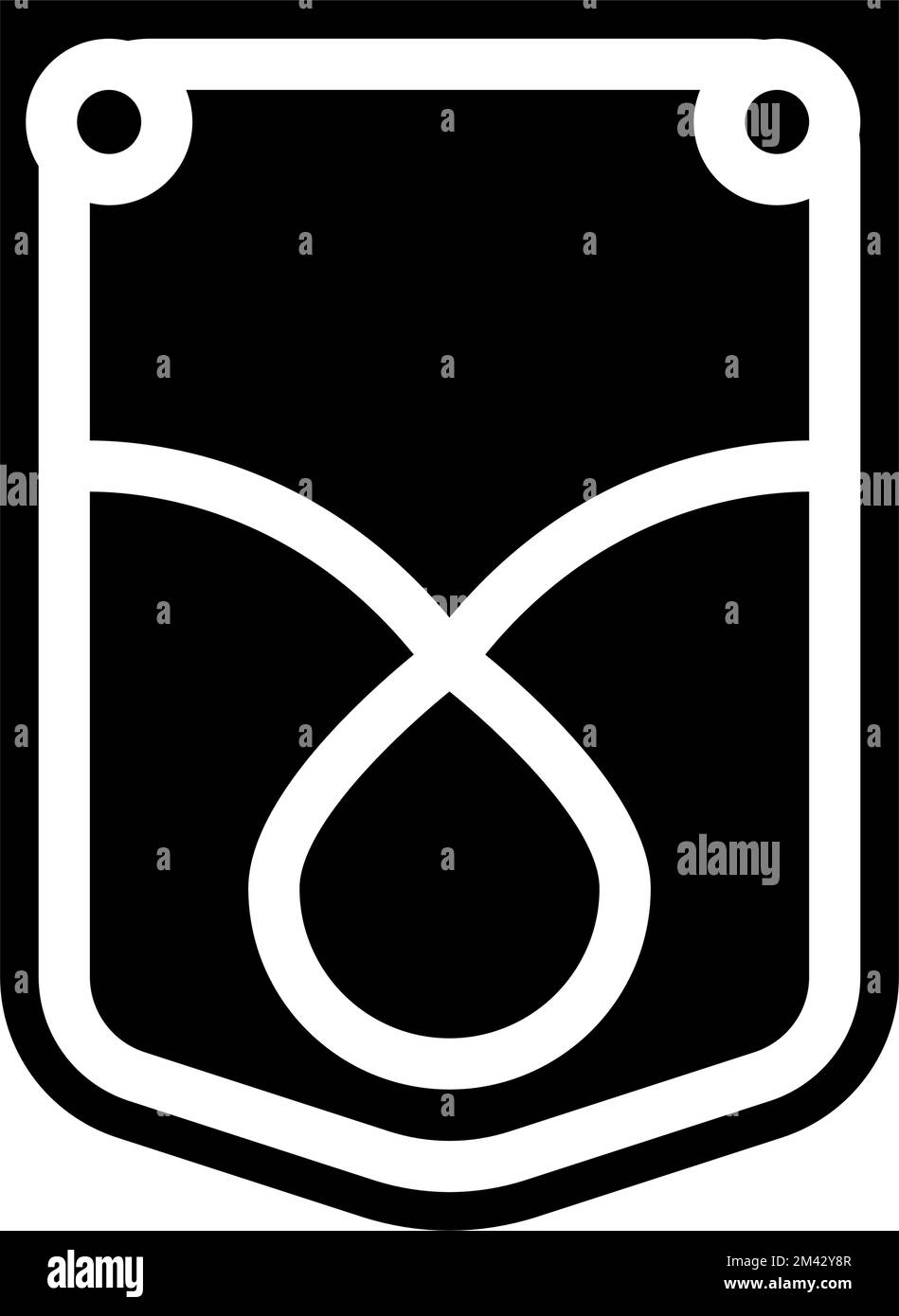 pocket denim glyph icon vector illustration Stock Vector Image & Art ...