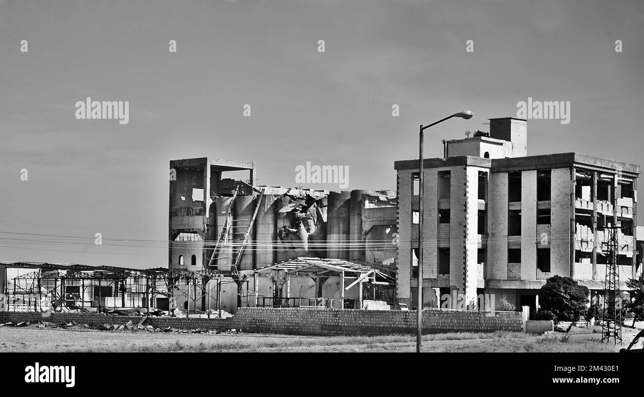 Aleppo, Syria, destroyed fabric in the suburbs Stock Photo Alamy