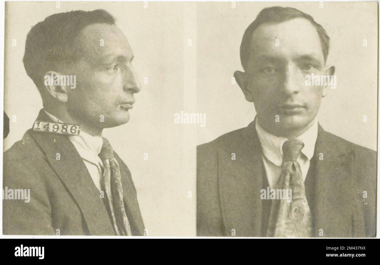 Photograph of David Orenstein.  Bureau of Prisons, Inmate case files. Stock Photo