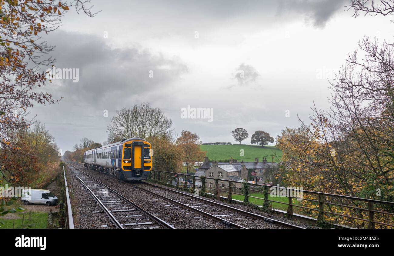 Northern Rail class 158 train on the Little North western railway line