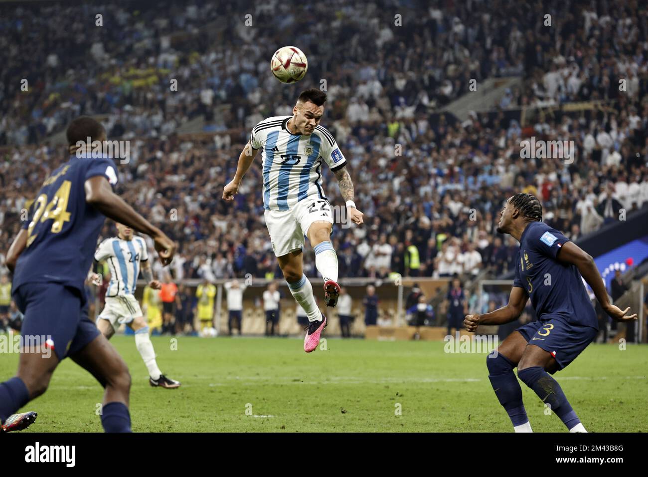 AL DAAYEN - Lautaro Martinez of Argentina during the FIFA World Cup Qatar 2022 final match between Argentina and France at Lusail Stadium on December 18, 2022 in Al Daayen, Qatar. AP | Dutch Height | MAURICE OF STONE Stock Photo