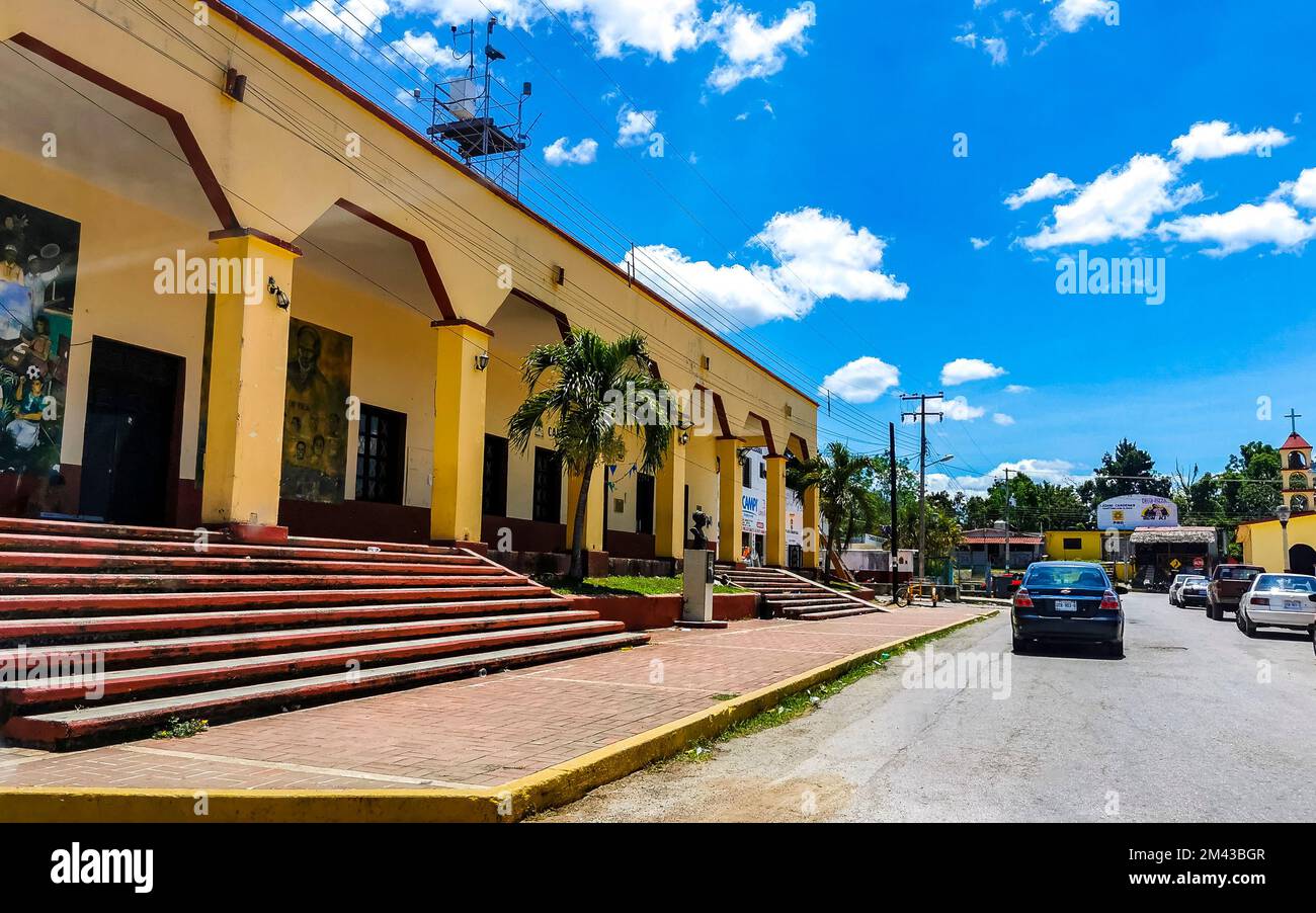 Small village with streets houses churches and public places in ...