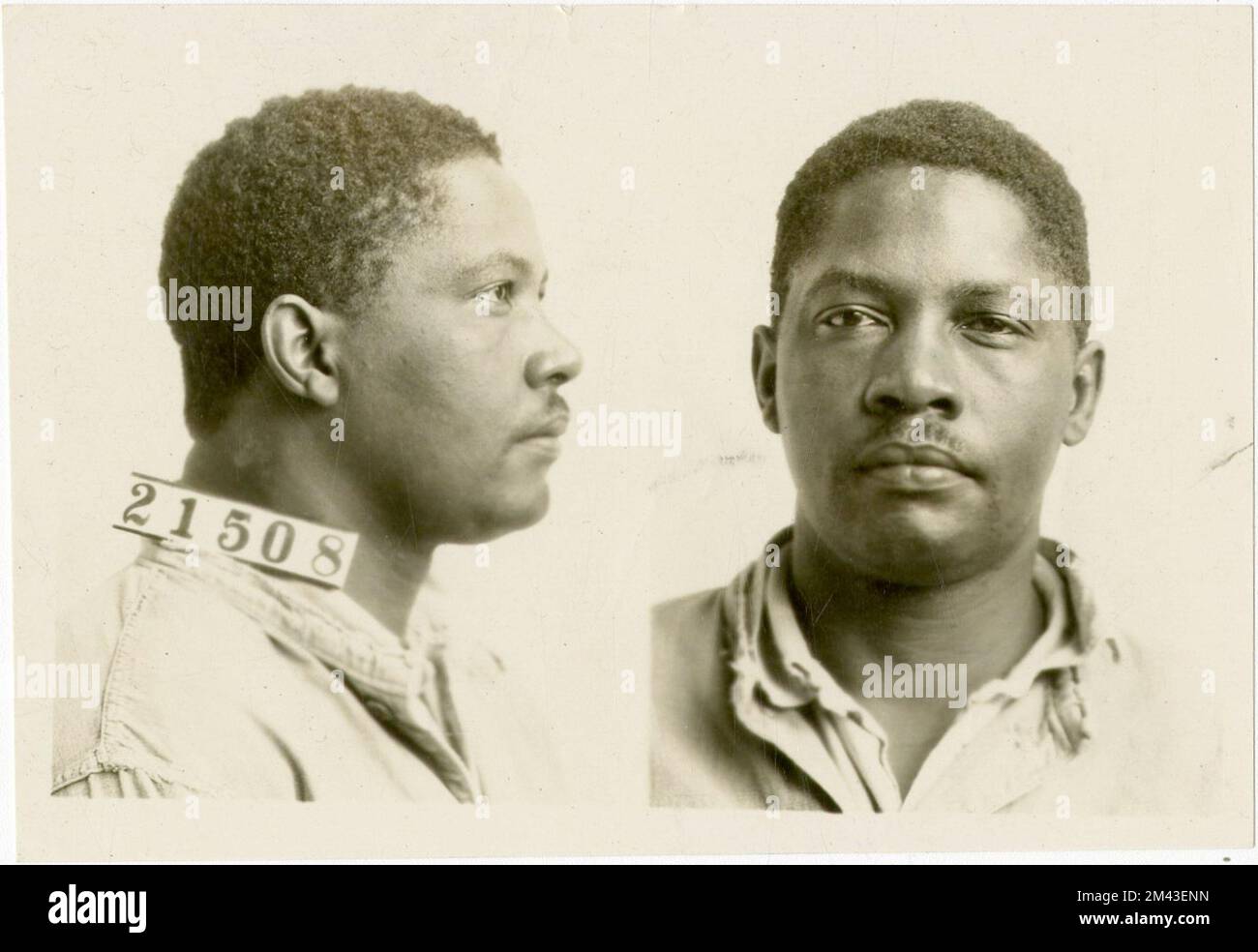 Photograph of C. J. Robinson. Bureau of Prisons, Inmate case files