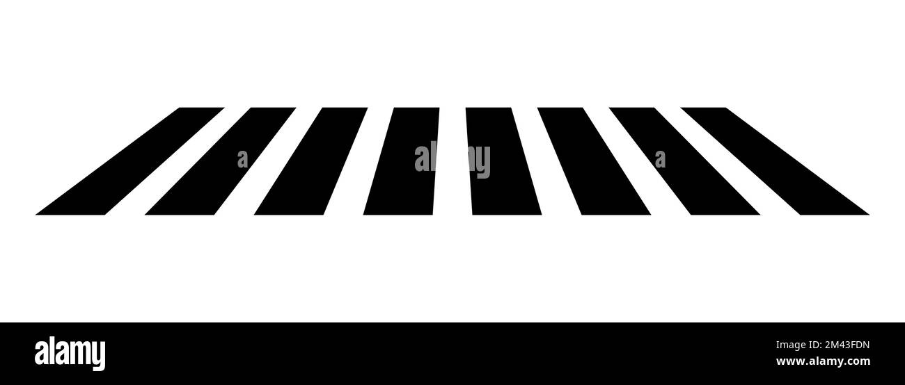 Crosswalk icon. Pedestrian crossing icon. Zebra crossing. Vector