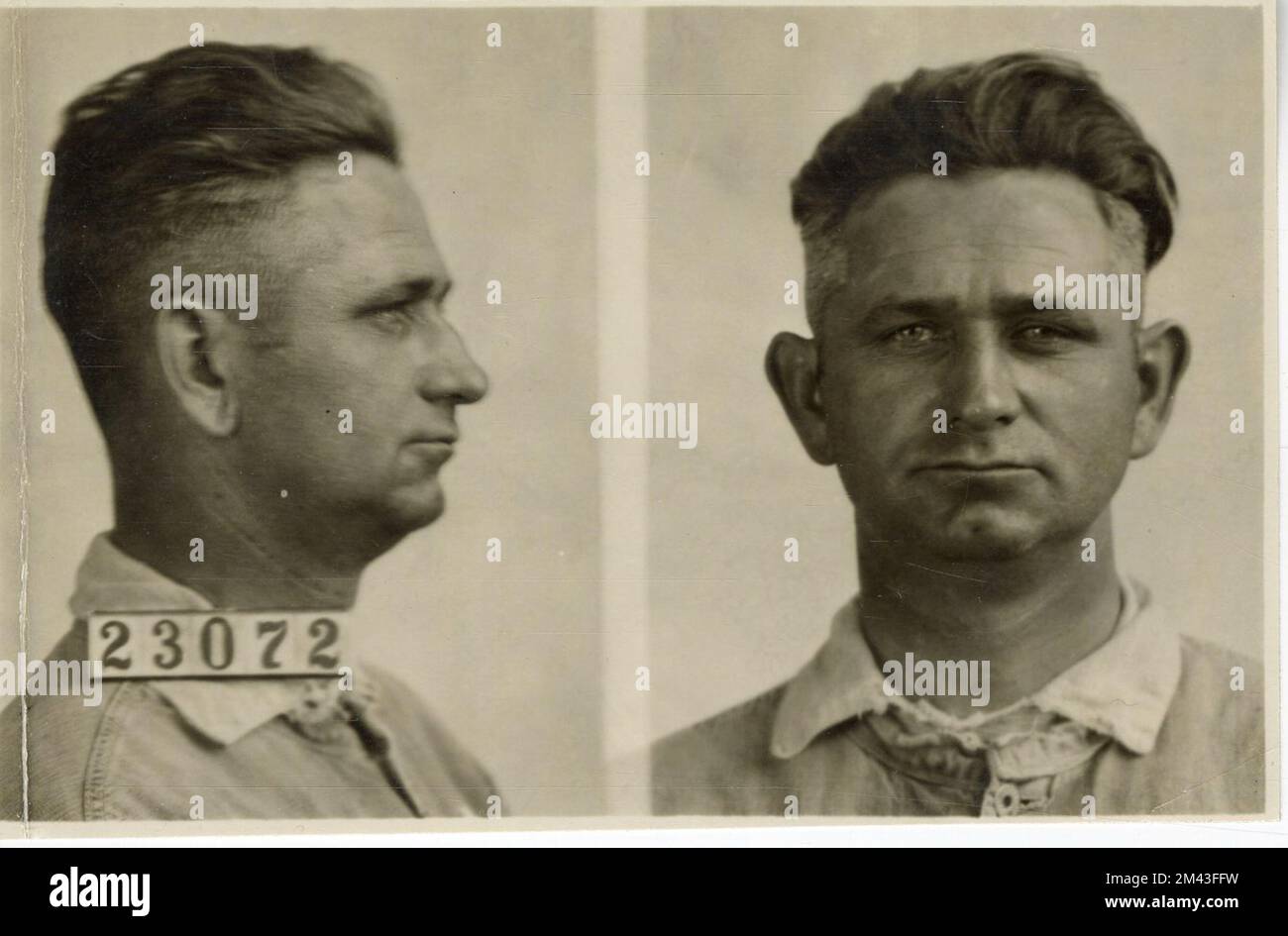 Photograph of George Stines. Bureau of Prisons, Inmate case files Stock ...