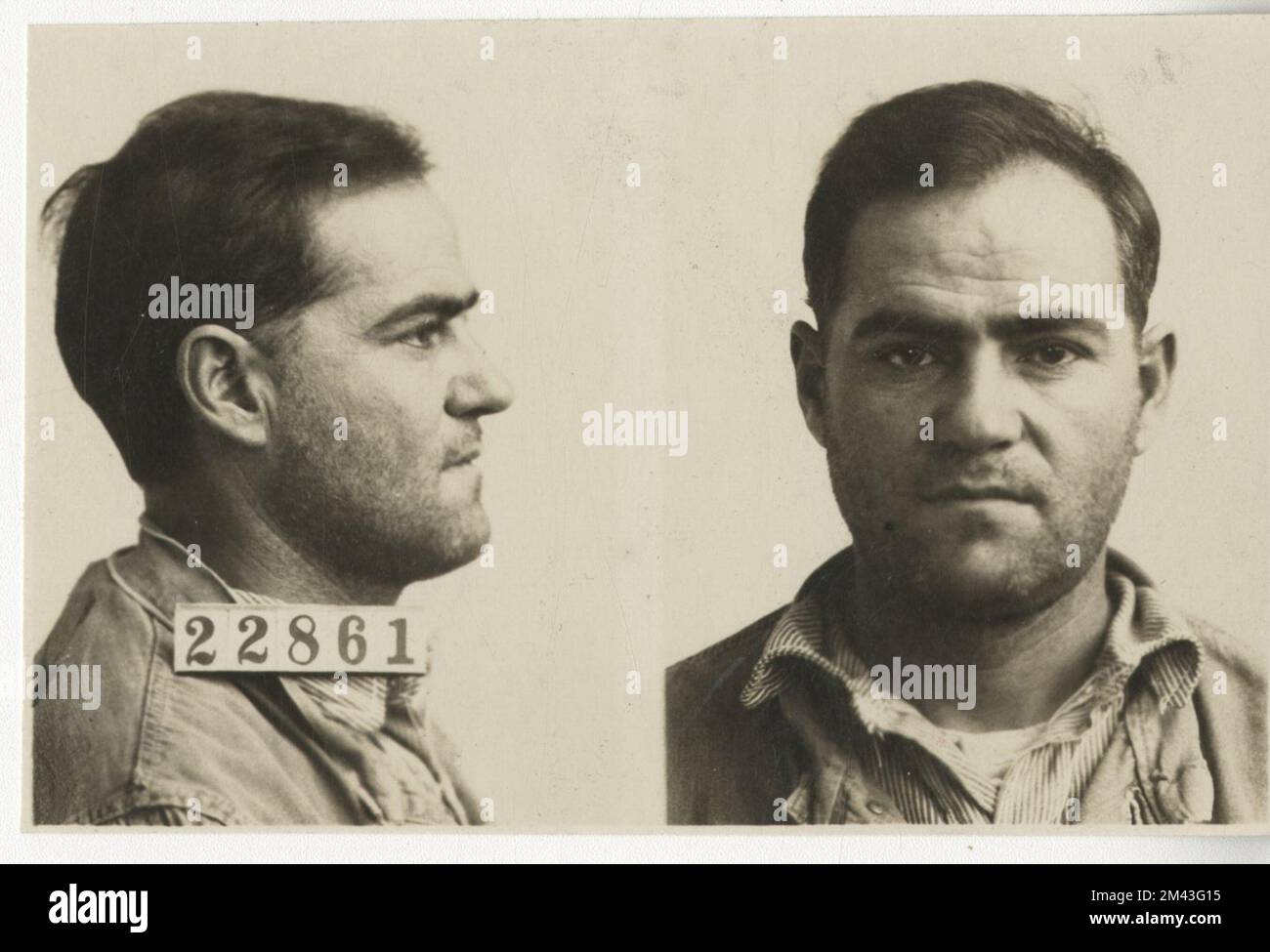 George Lada Photograph of George Ladas. Bureau of Prisons, Inmate case files Stock ...