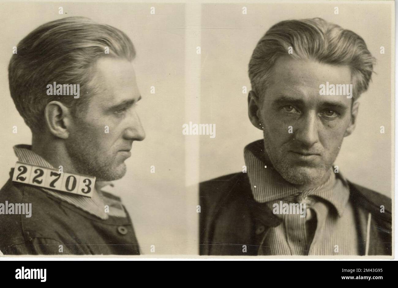 Photograph of Harry Burgess. Bureau of Prisons, Inmate case files Stock