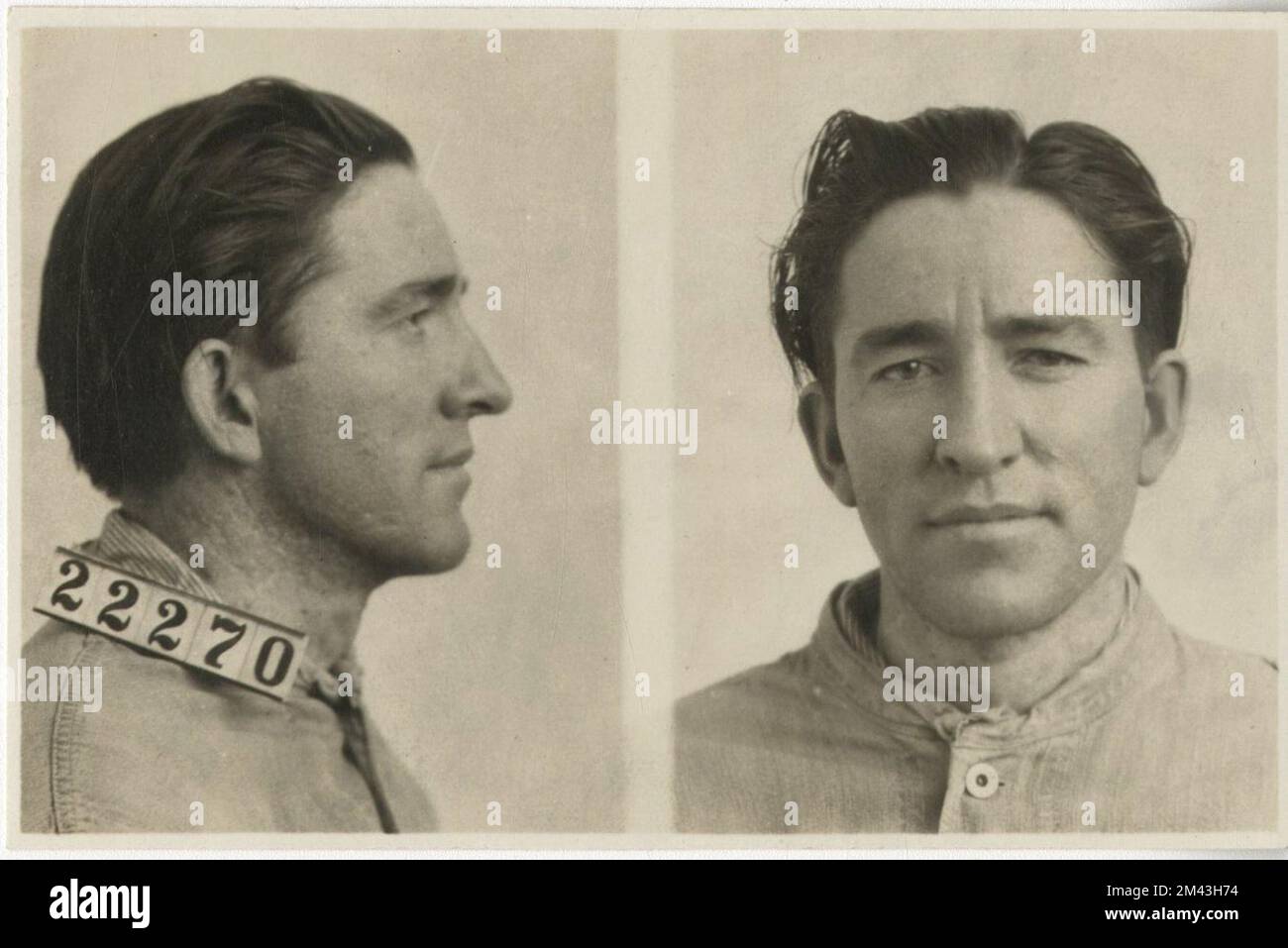 Photograph of Joseph Newton. Bureau of Prisons, Inmate case files Stock