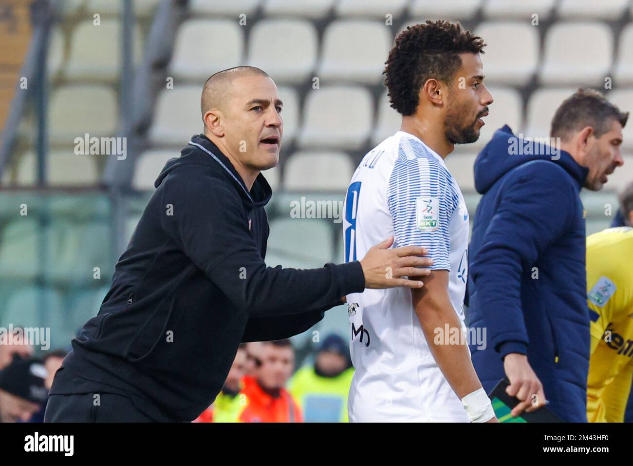 Alberto Braglia stadium, Modena, Italy, December 18, 2022, Davide Diaw  celebrates after scoring the gol of 1-1 during Modena FC vs Benevento  Calcio - Italian soccer Serie B match Stock Photo - Alamy