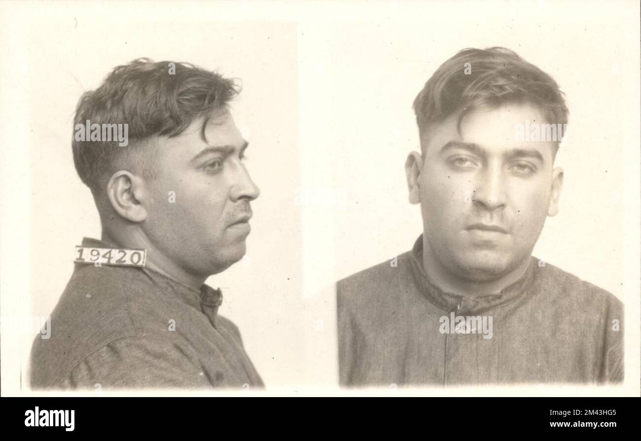 Photograph of Ralph Marlino. Bureau of Prisons, Inmate case files Stock ...