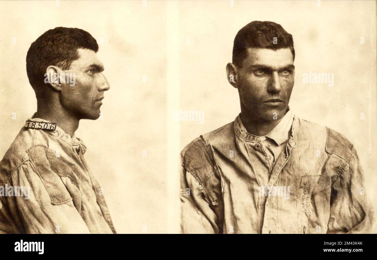 Photograph of Virgil B. Lamm.  Bureau of Prisons, Inmate case files. Stock Photo
