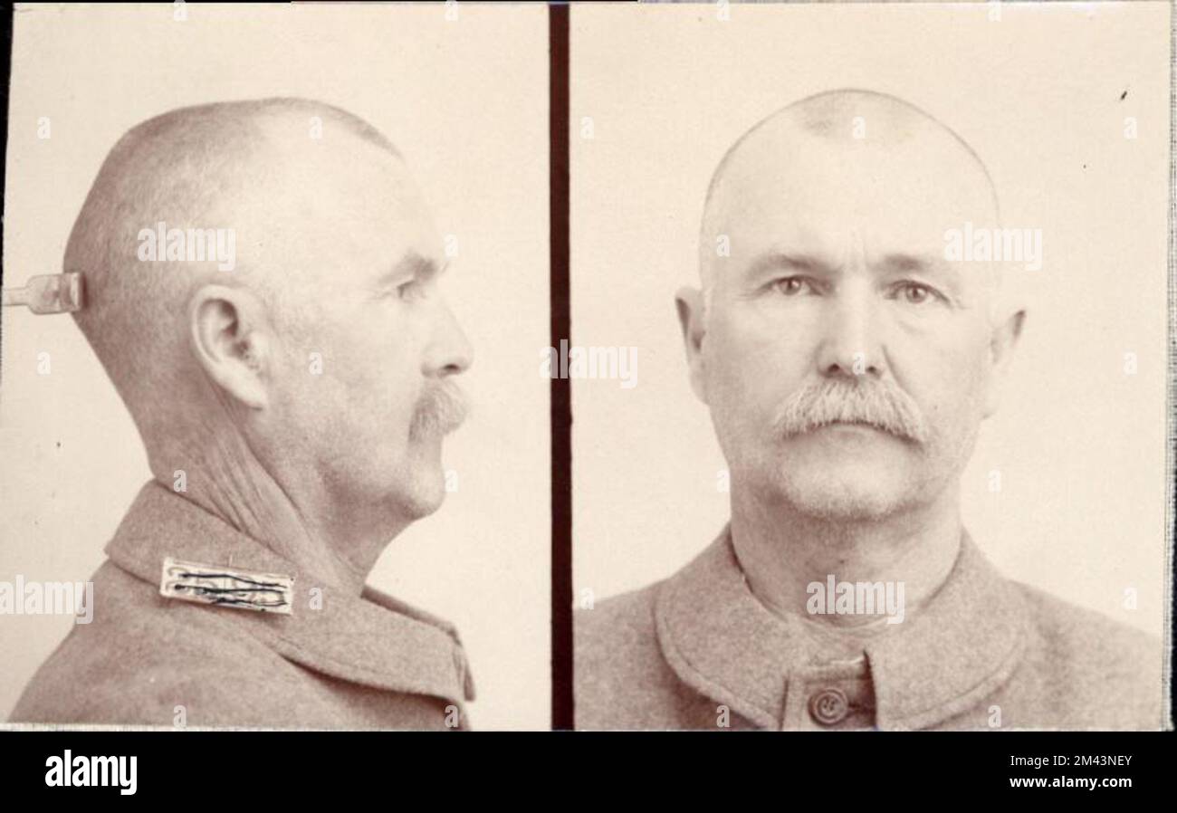 Photograph of John Stevenson.  Bureau of Prisons, Inmate case files. Stock Photo