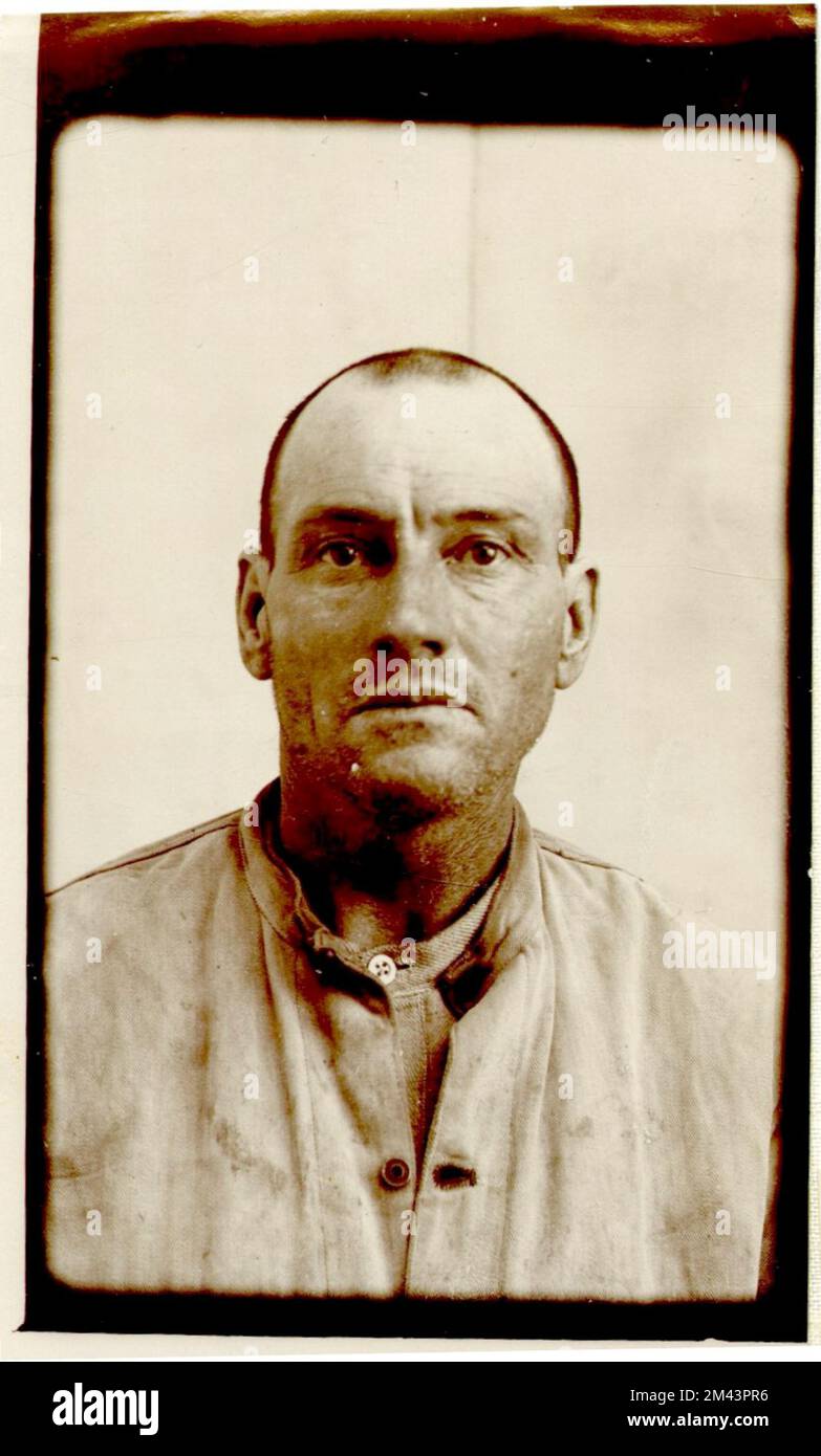 Photograph of J. J. Denham. Bureau of Prisons, Inmate case files Stock ...