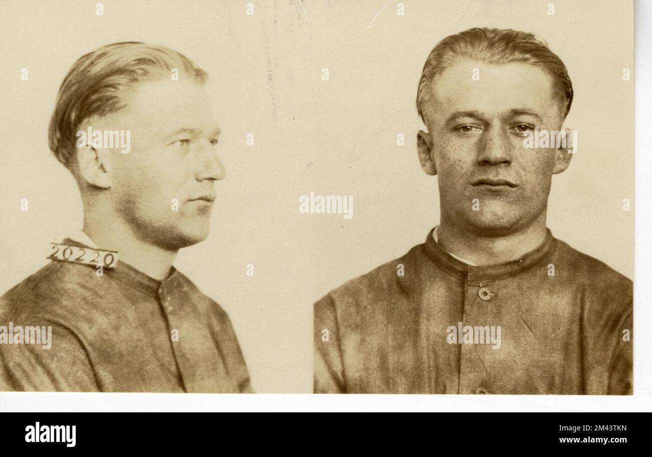 Photograph of Clyde Wert.  Bureau of Prisons, Inmate case files. Stock Photo